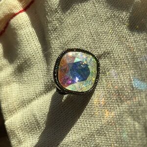 VTG rhinestone clip earrings